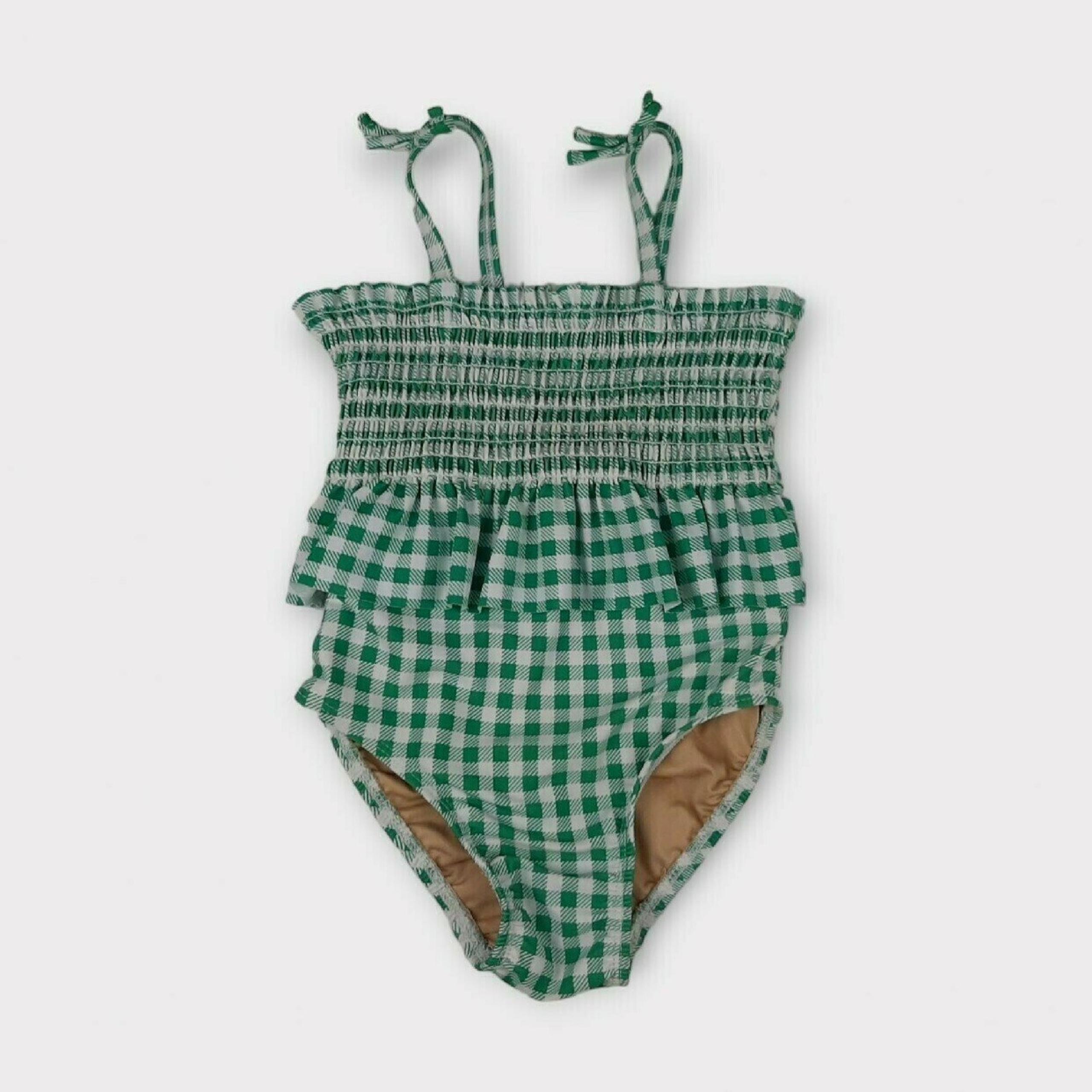 Old Navy Green Gingham Swimsuit