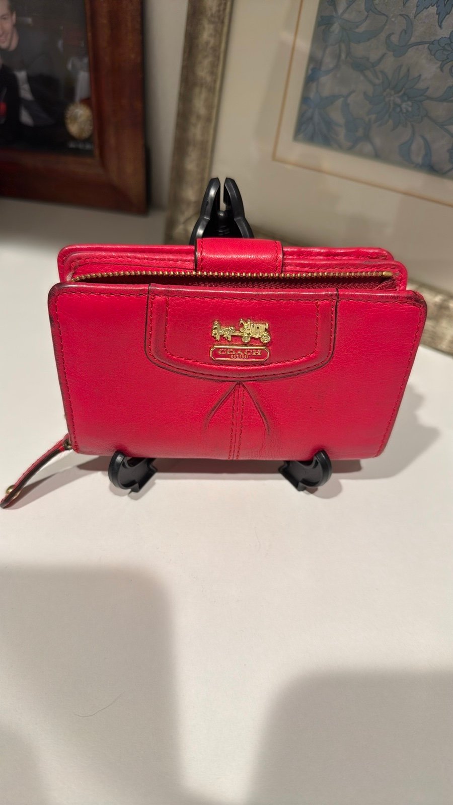 Vintage Red Coach Wallet