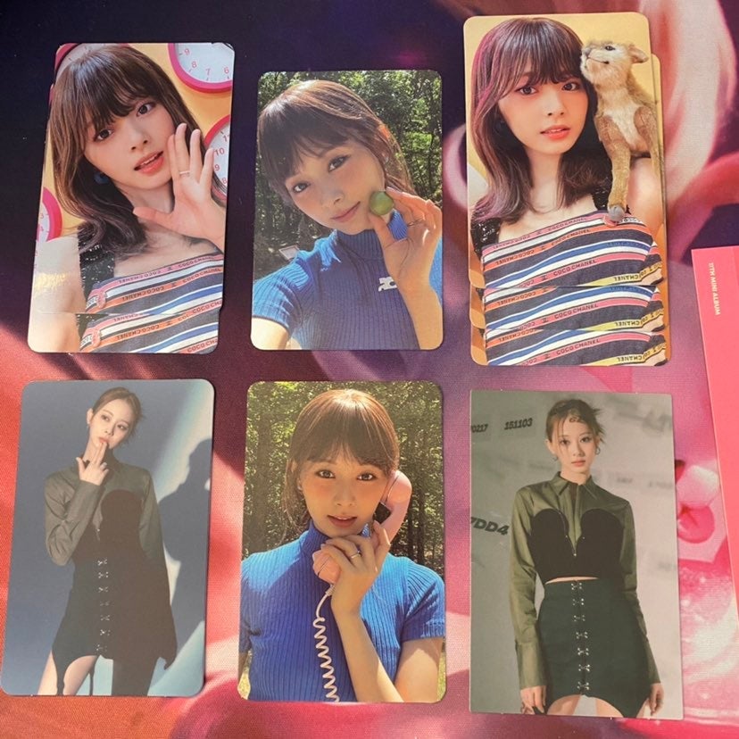 twice tzuyu photocard set