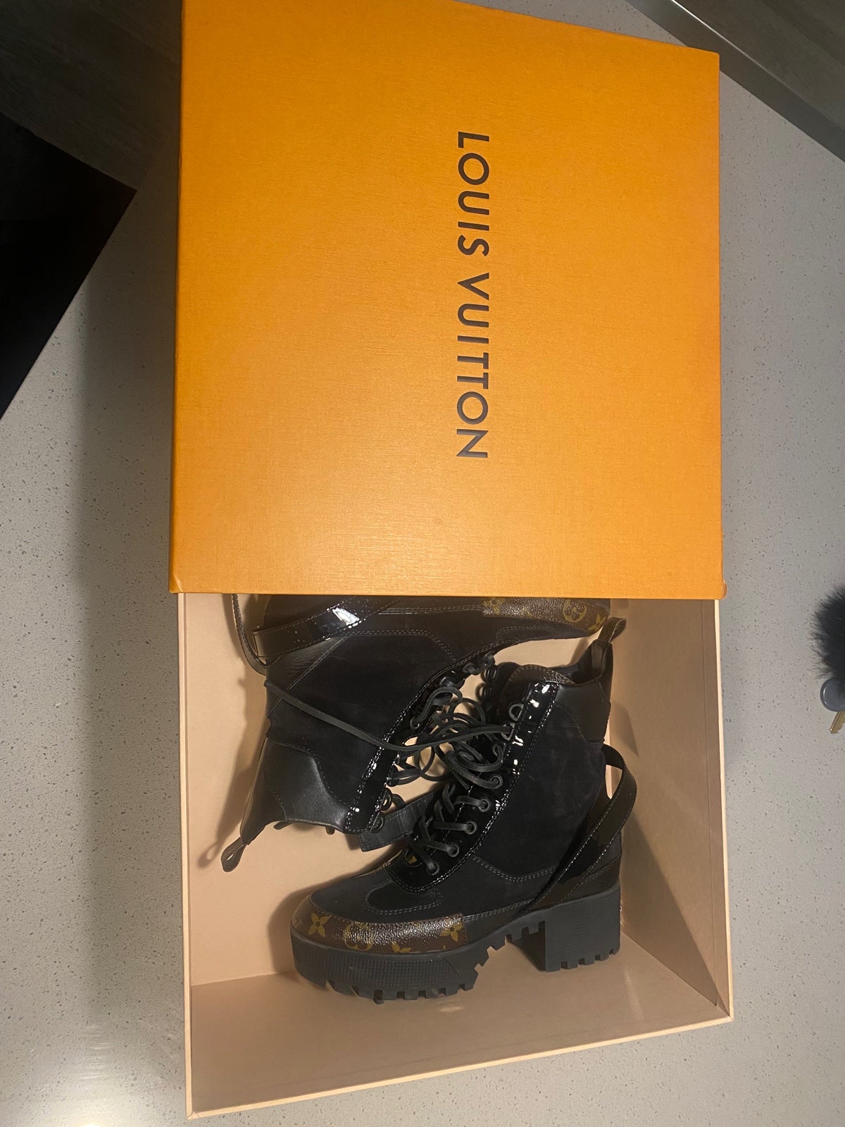 Louis Vuitton Laureate platform boots