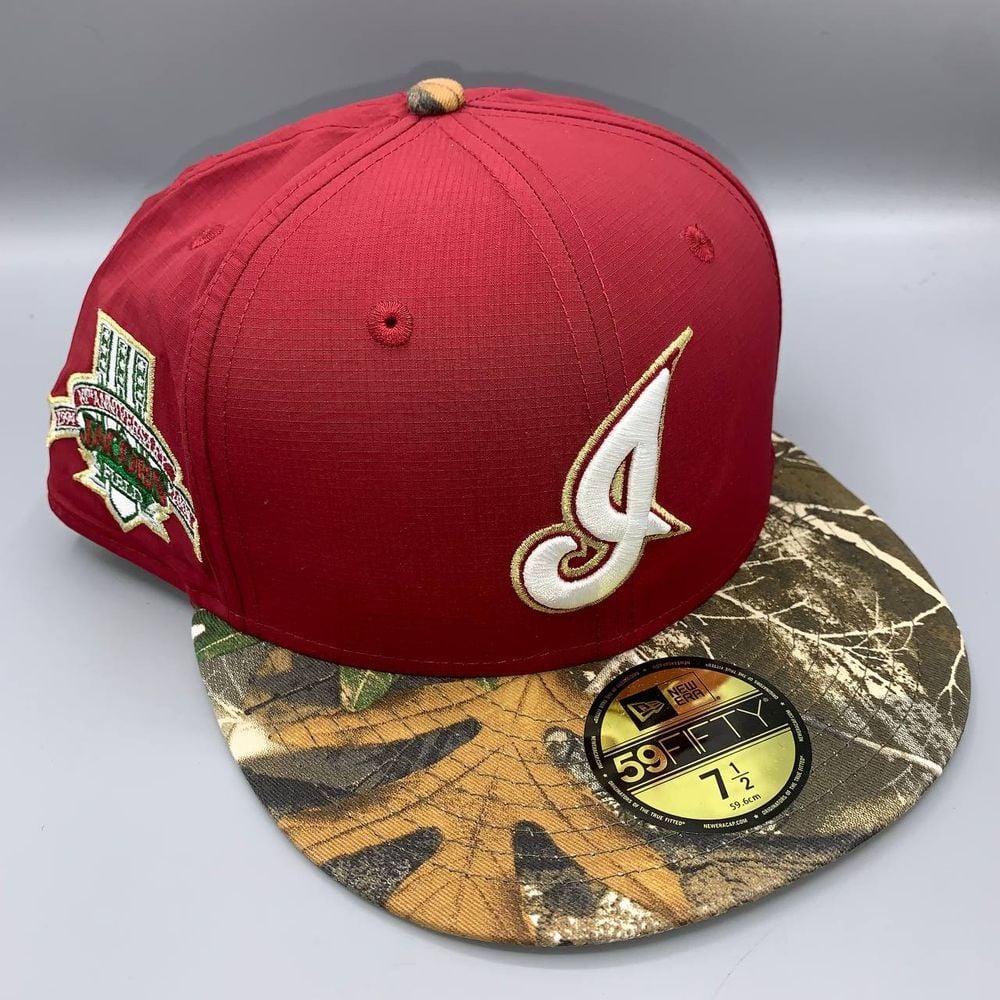 Cleveland Indians Guardians Hat Men 7 1/2 Realtree 59Fifty New Era Fitted Cap