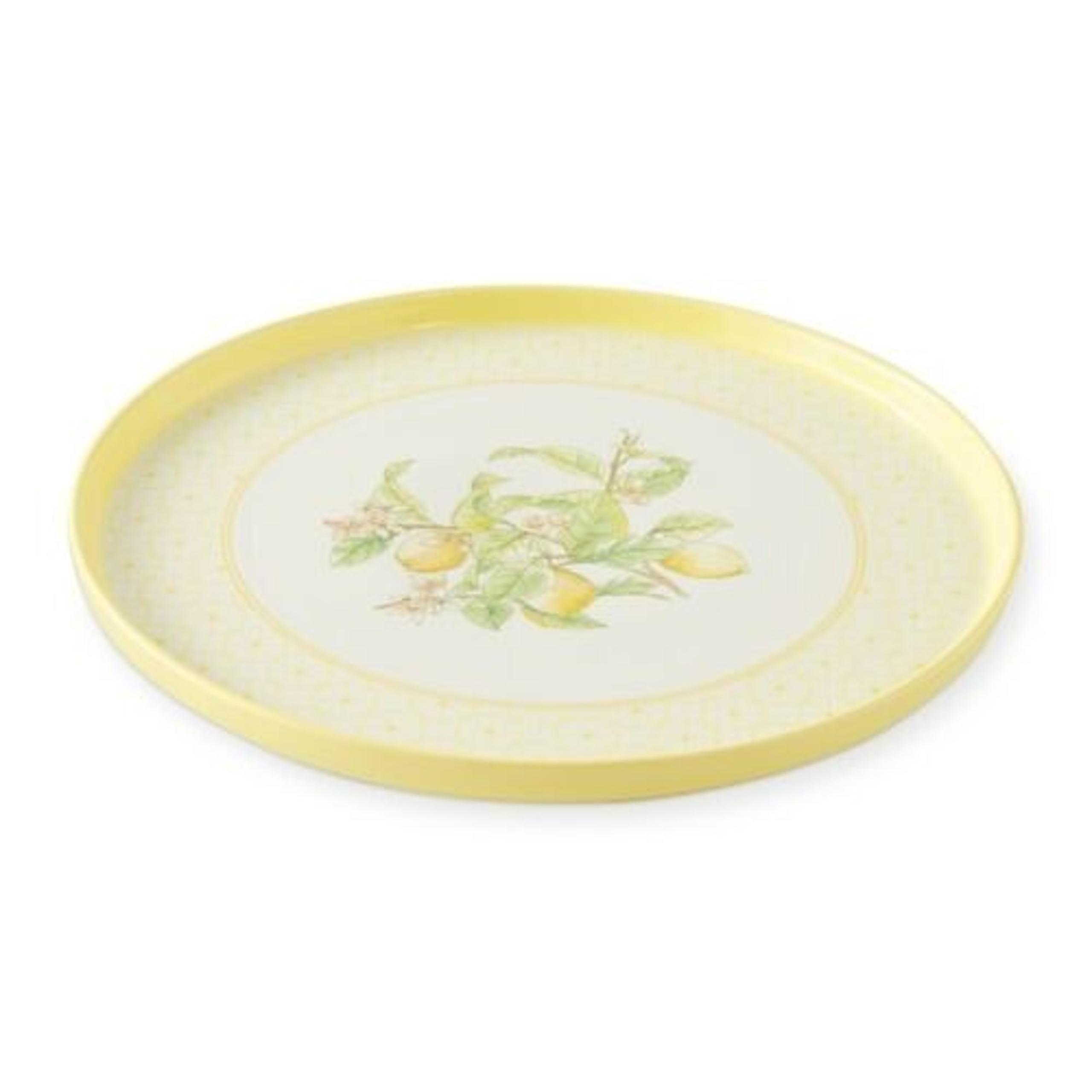 Williams Sonoma Citron Lemon Lazy Susan Platter Large 16.5" Yellow