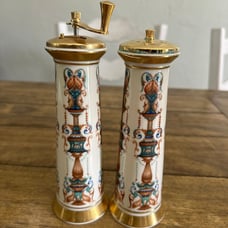 Lenox salt and pepper mill grinder 24k gold