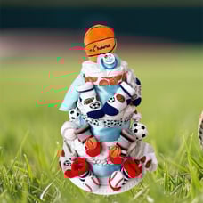 Sports Diaper Cake, Sports Baby Shower