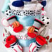 Sports Diaper Cake, Sports Baby Shower