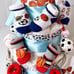 Sports Diaper Cake, Sports Baby Shower