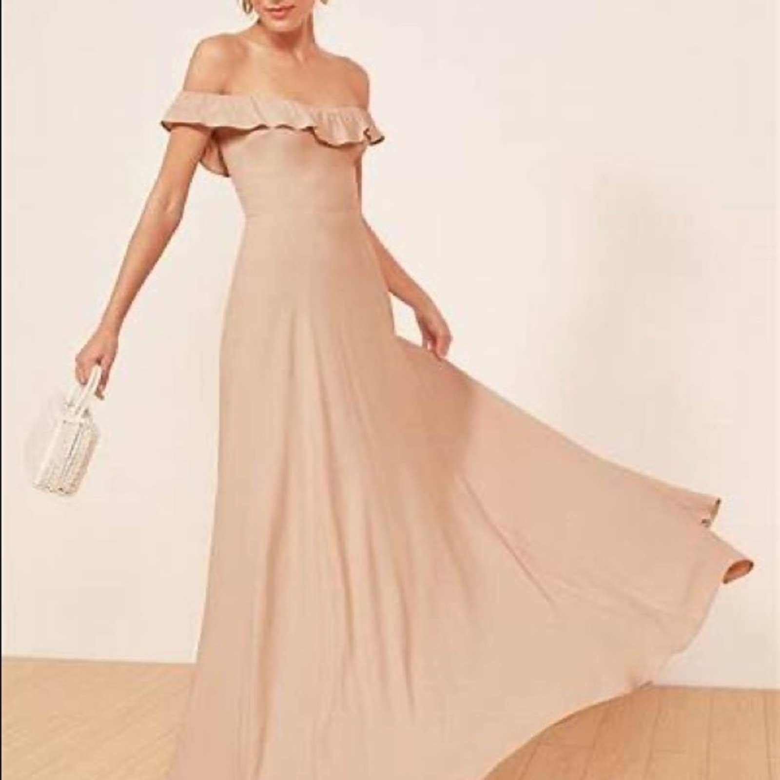 Reformation NEW Champagne Verbena Maxi Dress Size XS