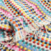 Set of Pom Pom Bath & Hand Towels - Turkish Cotton Terry Towel Boho Gypsy Hippie