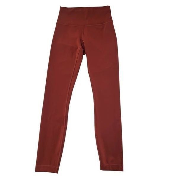 Lululemon Wunder Train High-Rise Tight 25 Inseam Dark Terracotta Size 4