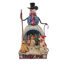 Jim Shore Heartwood Creek Chilly Dog Snowman Figurine Dog Children 2008 Boxed
