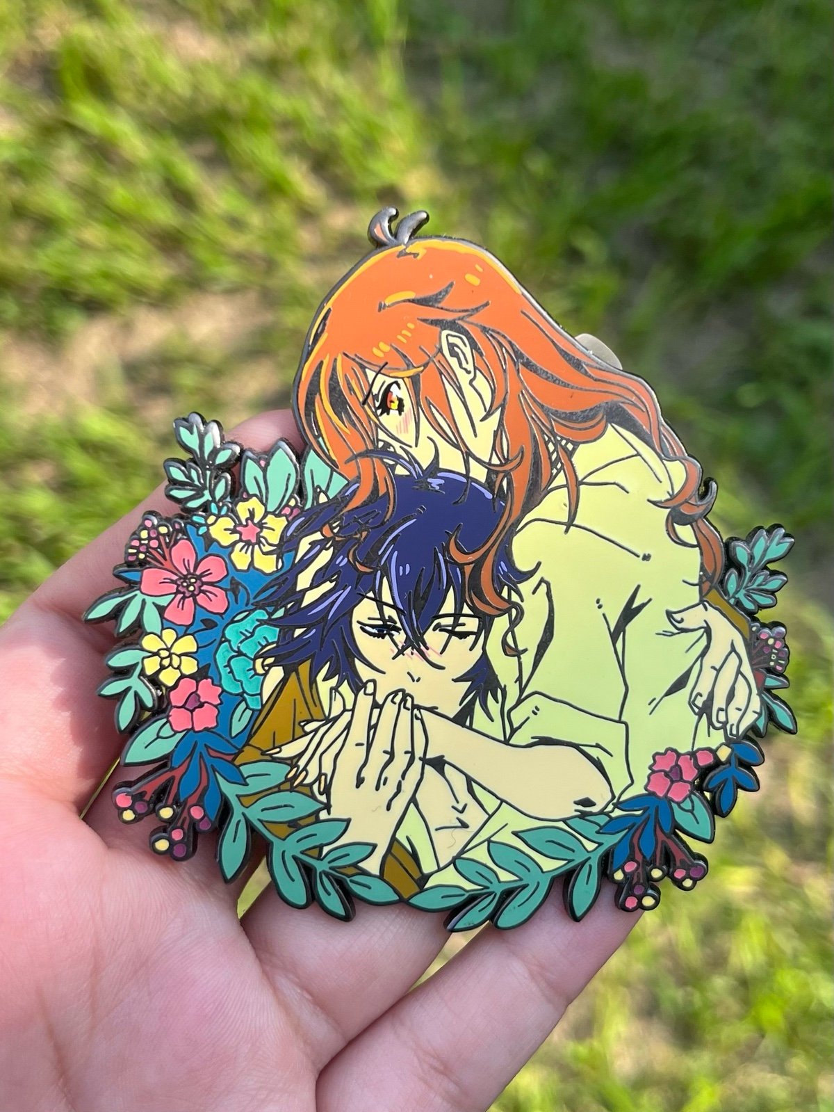 Horimiya - Hori and Miyamura enamel pin