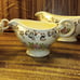 Antique 1935 Taylor Smith & Taylor pink rose gold trim creamer, sugar bowl gravy
