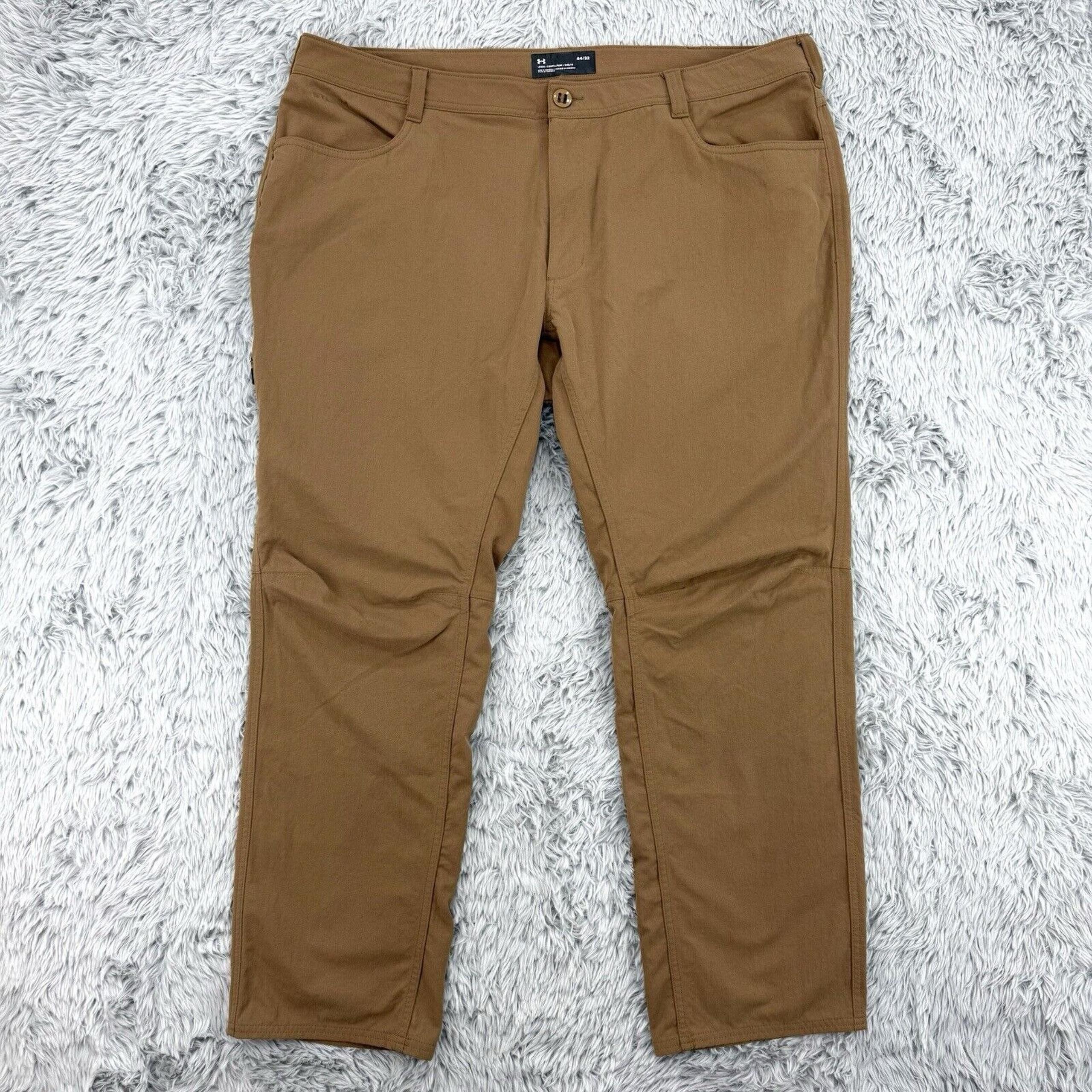 Under Armour Pants Men's 43x31 Brown Storm Covert Tactical Side Zip Nylon