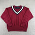 Vintage Rugger GANT Sweater Mens Large HandFramed Cable Knit Cricket 90s V Neck