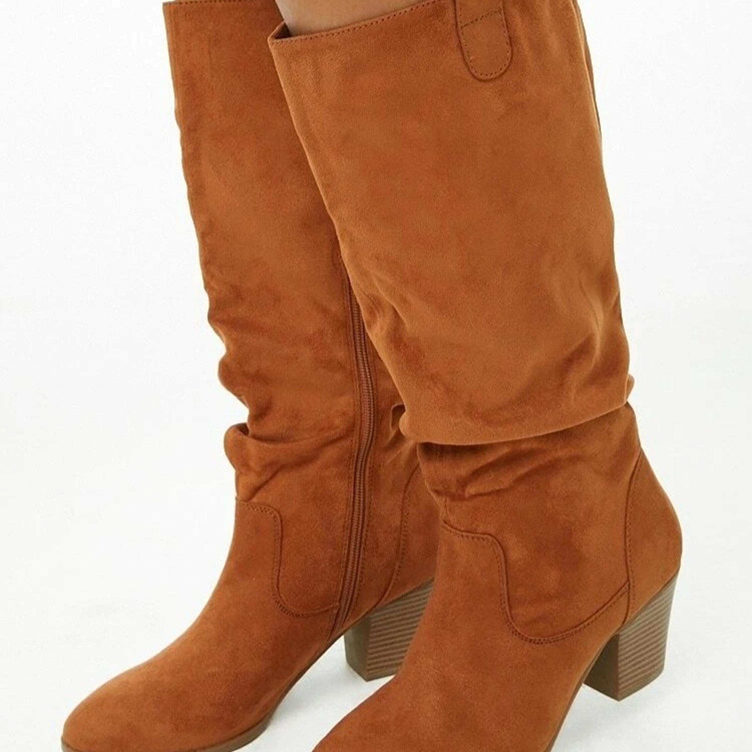 BRAND NEW FOREVER 21 FAUX SUEDE FESTIVAL COACHELLA COWBOY BOOTS 7
