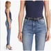 Mother High Waisted Looker 24 0 Popism Blue Denim Jeans Skinny Ankle Distressed
