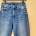 Mother High Waisted Looker 24 0 Popism Blue Denim Jeans Skinny Ankle Distressed