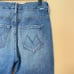 Mother High Waisted Looker 24 0 Popism Blue Denim Jeans Skinny Ankle Distressed