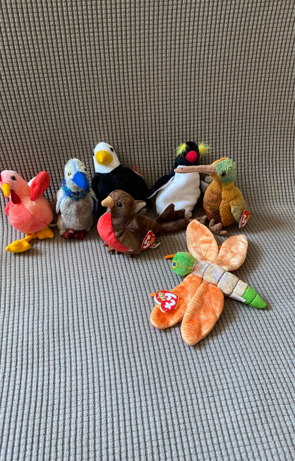 Ty Beanie Babies Bird Collection Lot