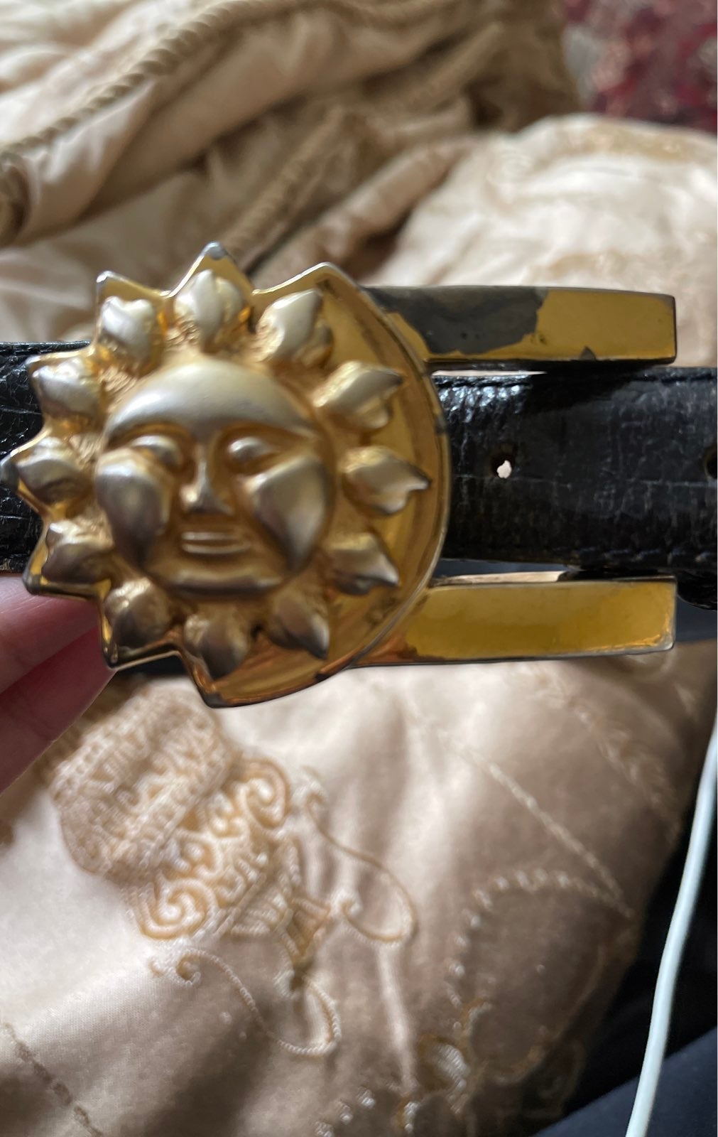 vintage belt w/Sun buckle