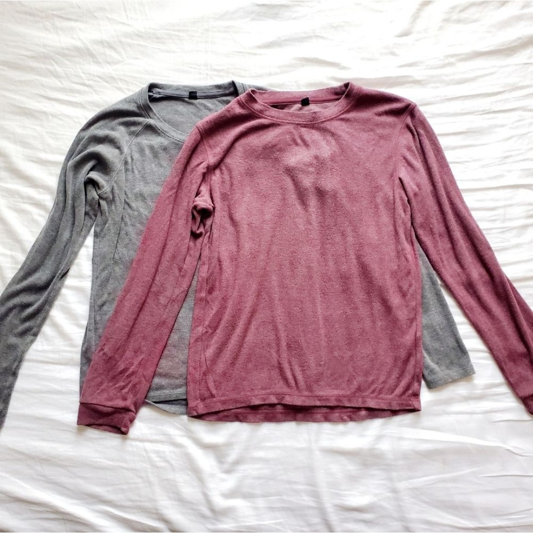 Uniqlo Long Sleeve Microfleece Set Size S