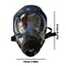 1 Set Reusable Anti-Fog Gas Mask Respirator, Wide Field Full Face Dust Gas Mask