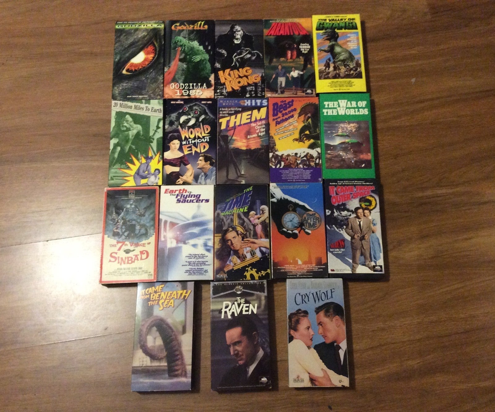 VINTAGE! VHS Movies, SCI-fi, Horror Monsters, King Kong, Godzilla, Tarantula,.