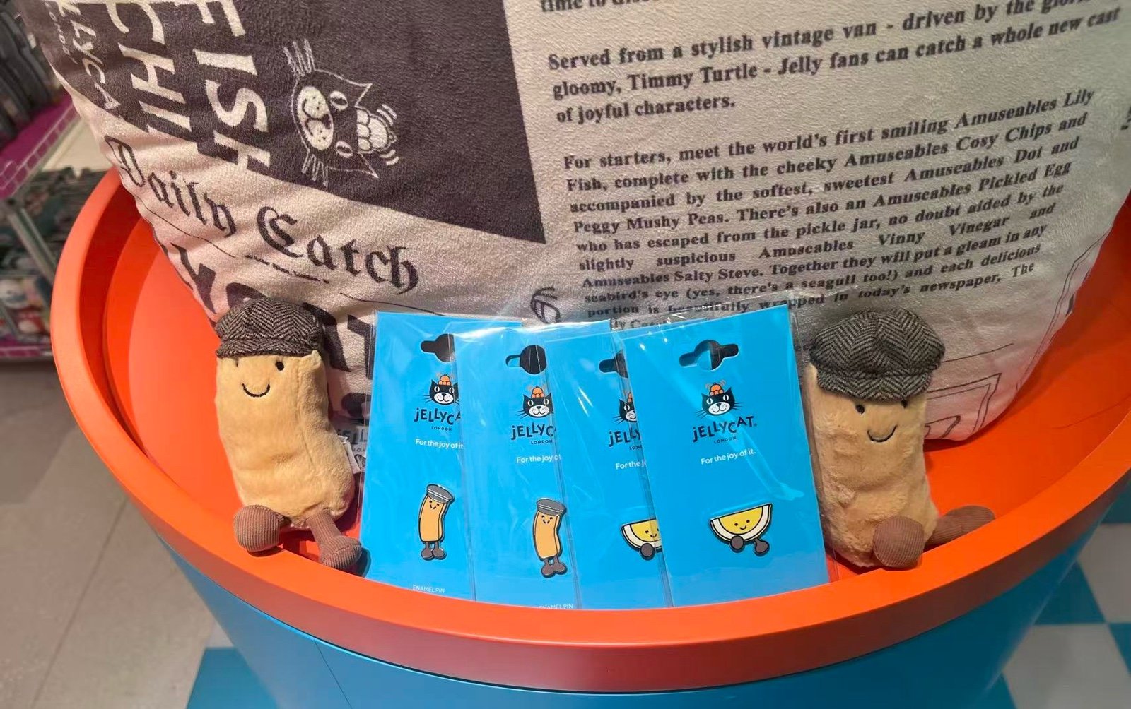 Jellycat Charlie Chip with pin