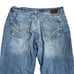 BKE Seth Jean Western Whiskers Distressed Straight Leg Light Wash Denim Pant 36L