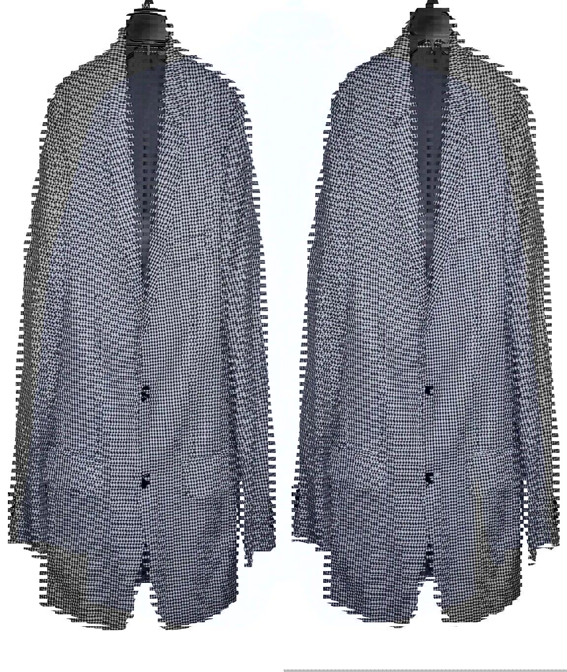 Mens Michael Kors MK Houndstooth Plaid Sports Coat Blazer Size 44R
