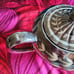 BEAUTIFUL Silver Swirl Sadler Teapot Shabby Chic Holiday Tea Party MCM England
