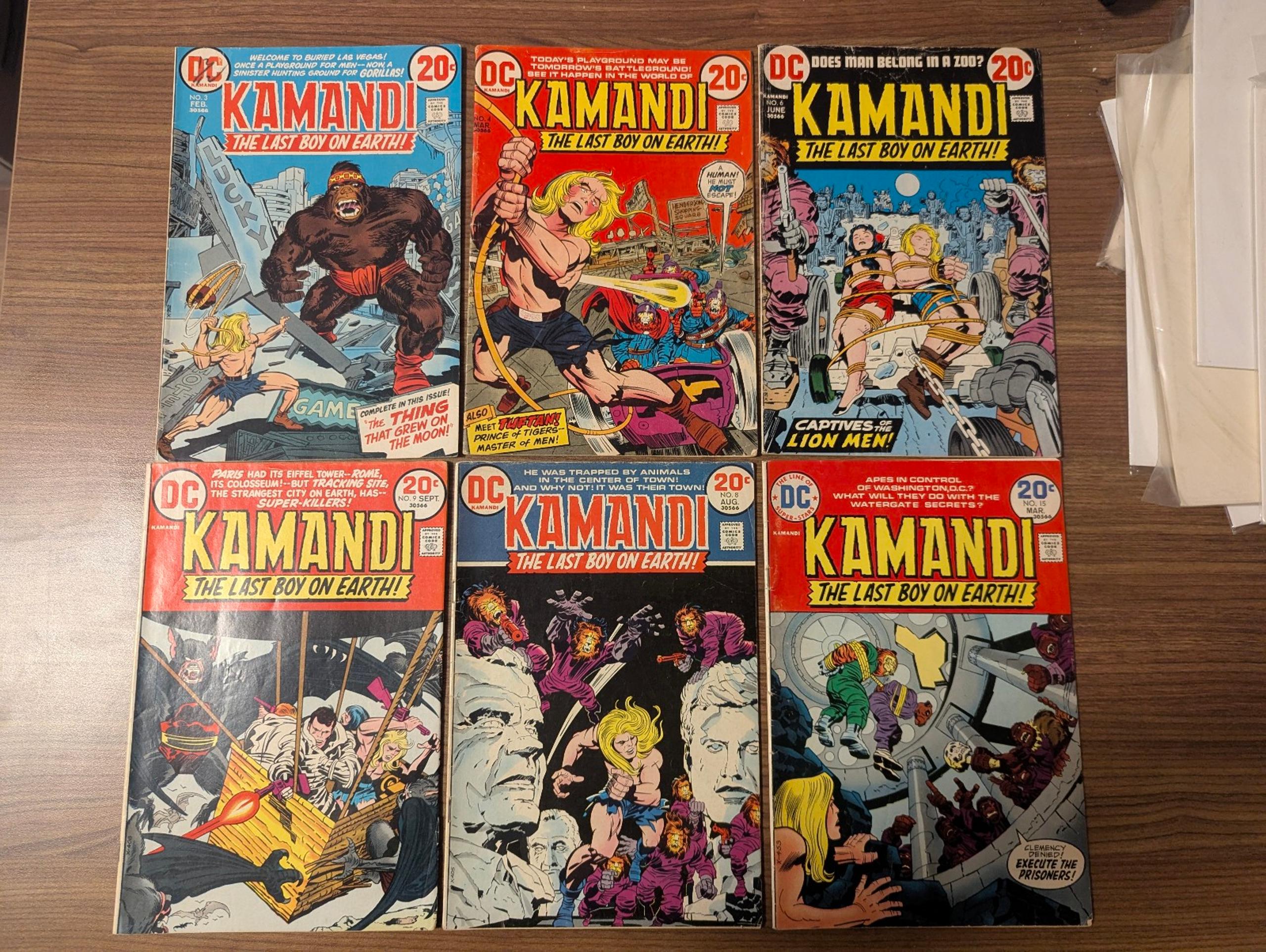 DC Comics Kamandi- Jack Kirby Comic Book Lot