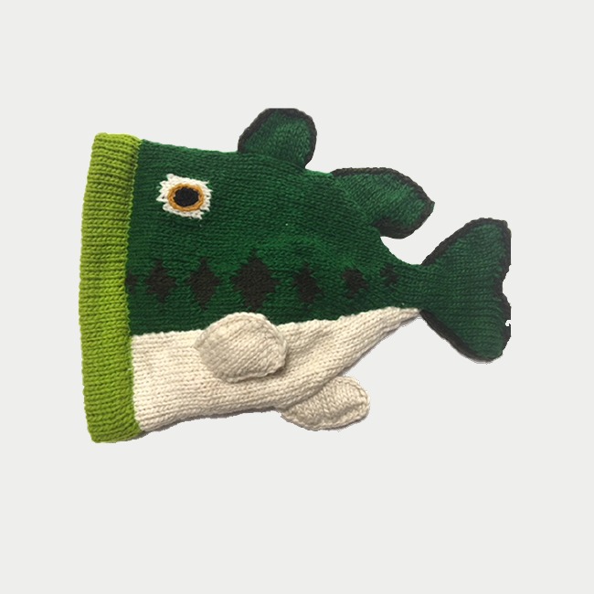 Bass Fish Knit Hat