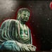 ⚜️Acrylic Painting Of Buddha And The Mars ( Buddhism ) Inspired By Elon Musk
