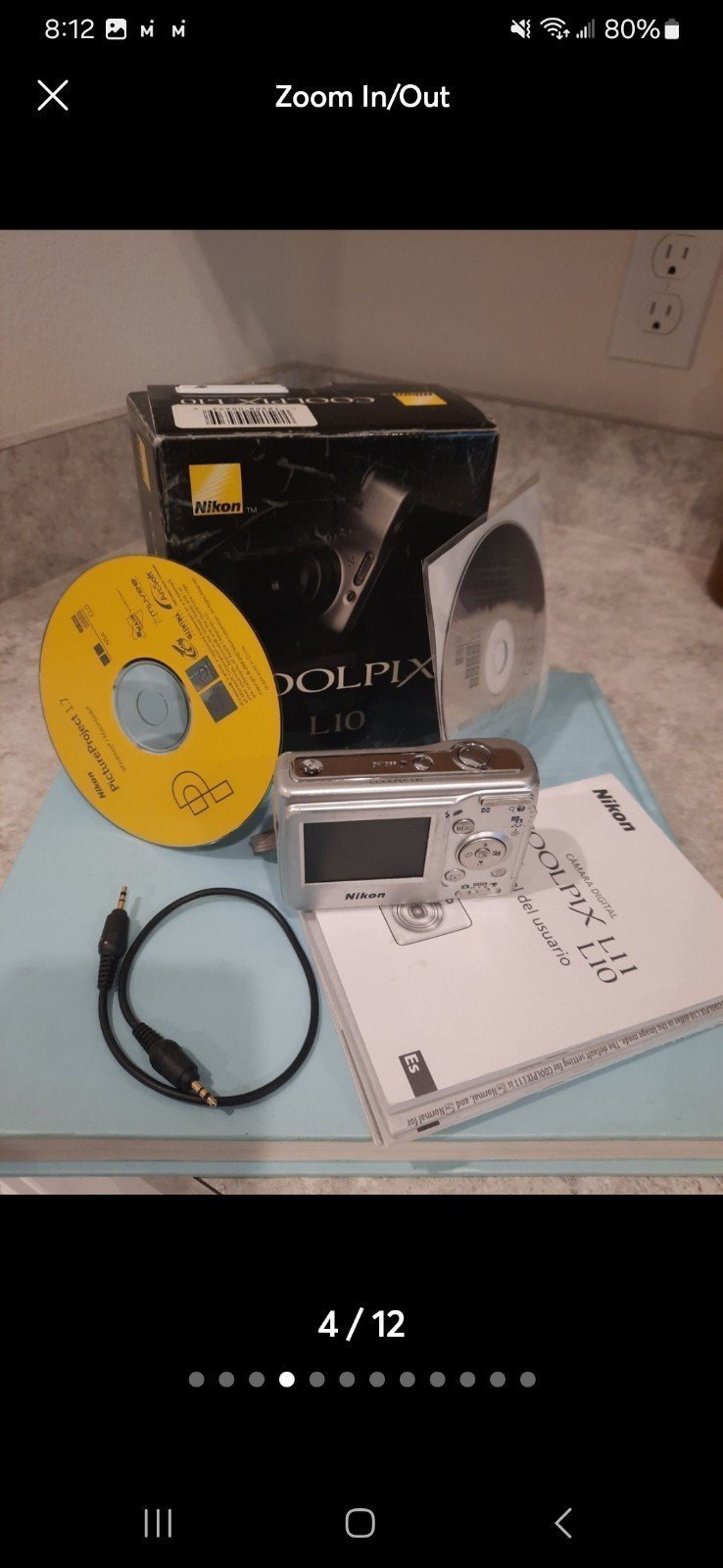 Original Nikon Camera Coolpix 6.0 Megapixels L11/L10