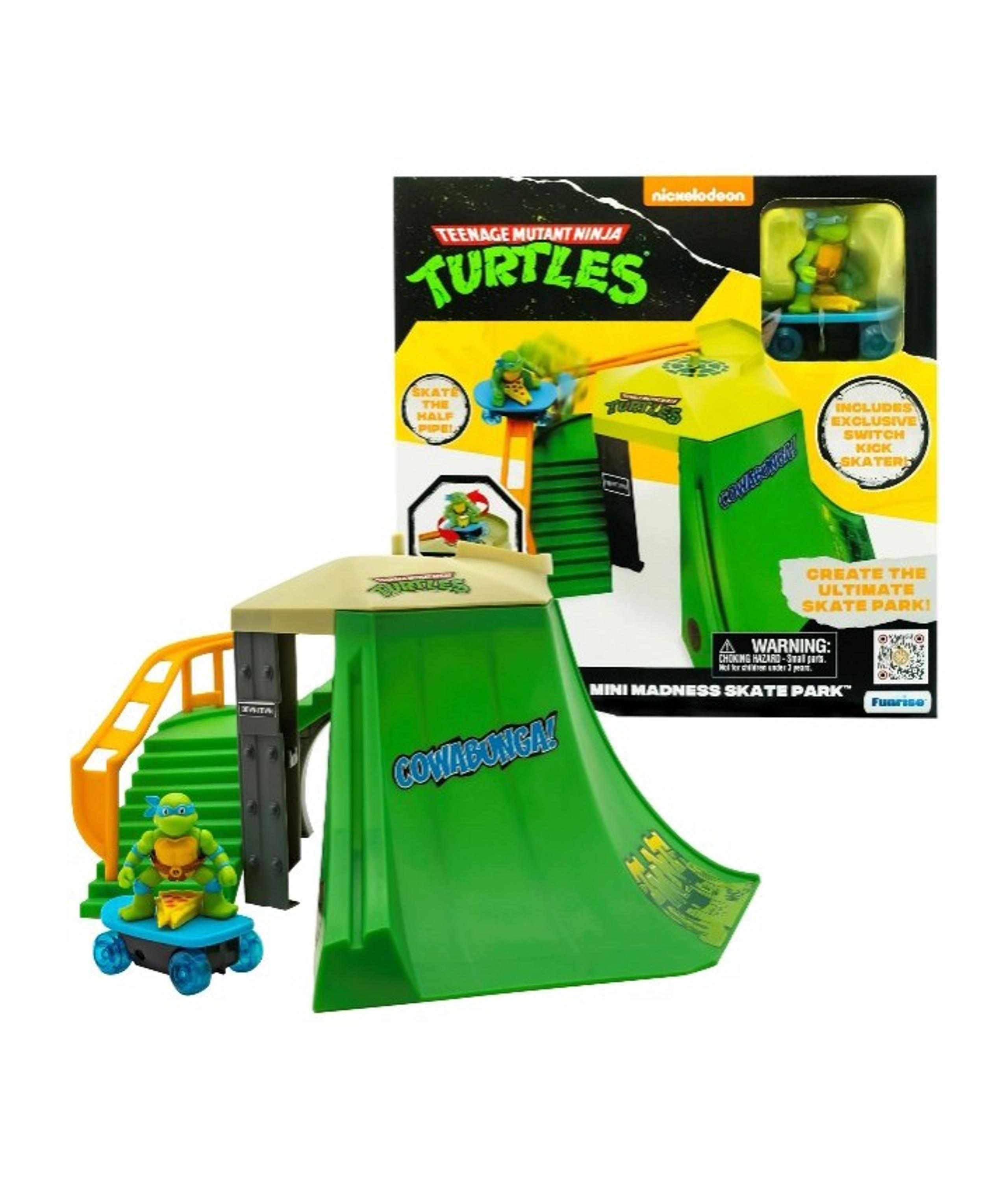 Teenage Mutant Ninja Turtles Mini Madness Skate Park, Leonardo & Skateboard, New