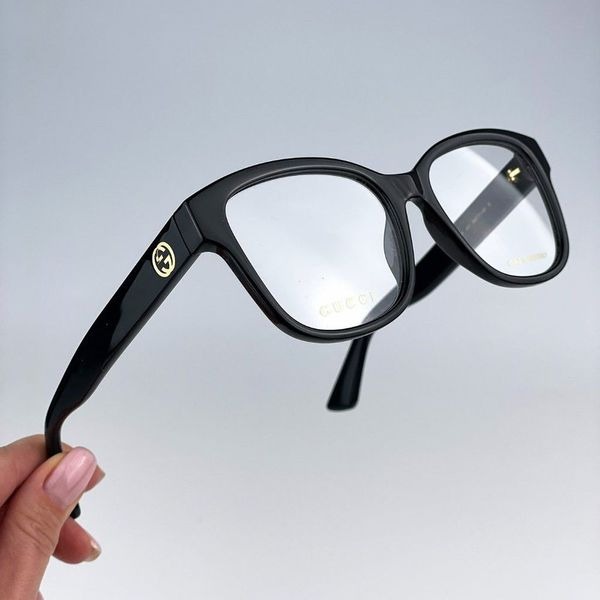 Gucci GG1340O 001 BRAND NEW Eyeglasses Black Square Women