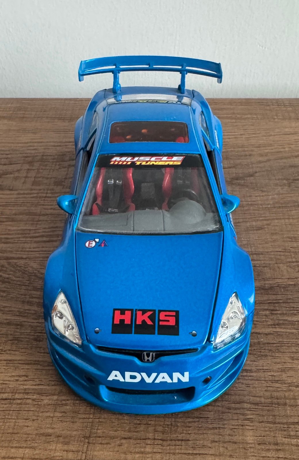 1:24 Scale Muscle Machines '03 HONDA ACCORD-MR2 Blue RARE - Cars