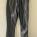 Abercrombie & Fitch Vegan Leather High Rise Split Pant