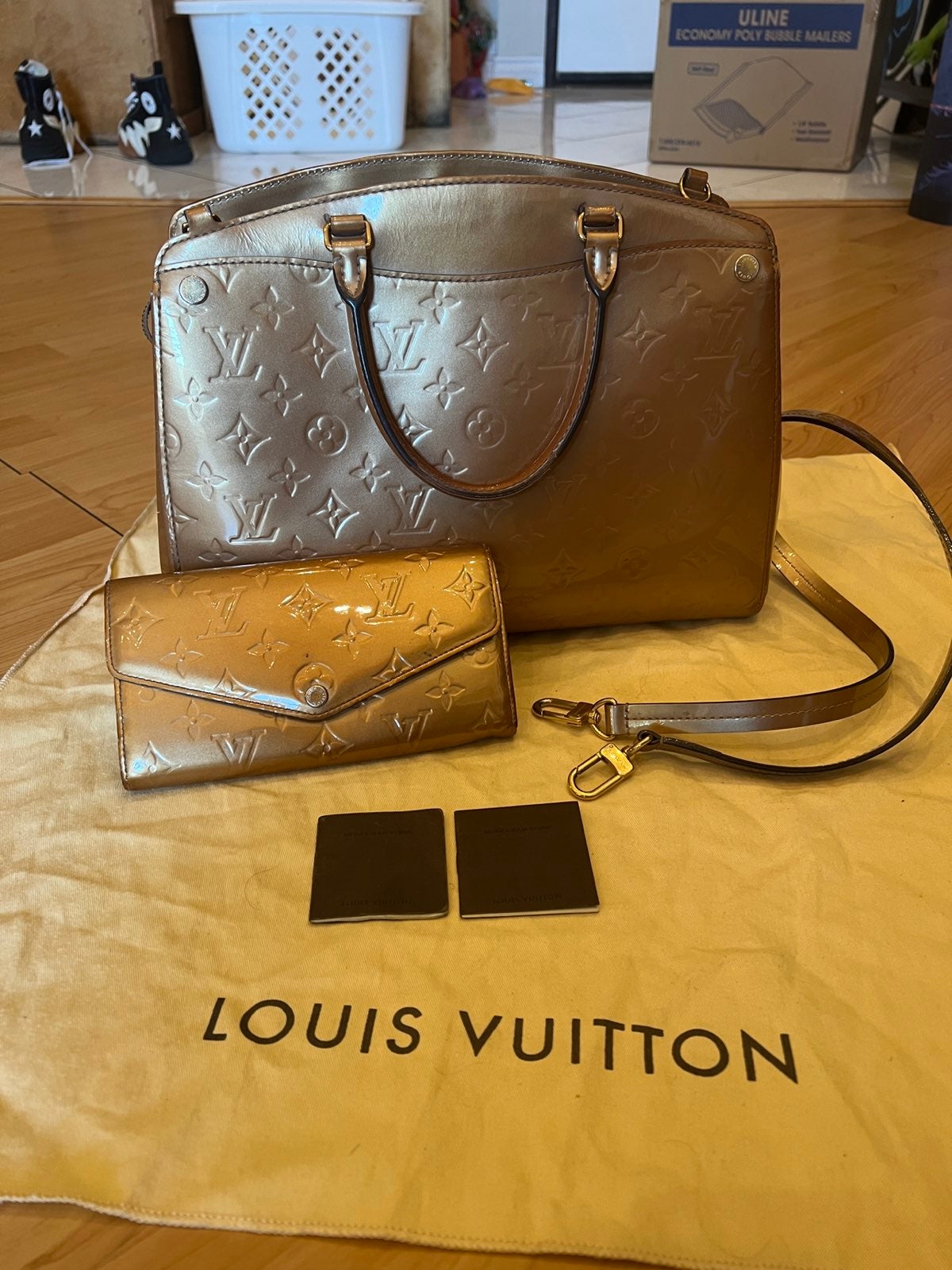 Real Vernis Louis Vuitton Bag and Wallet