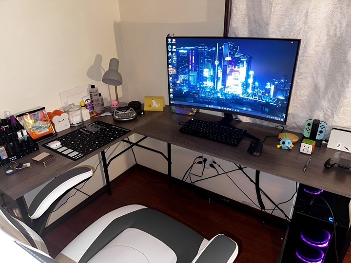 66 Extra Large L-Shaped Desk
