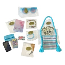 NEW American Girl Of Year JOSS MEET ACCESSORIES Key Purse Bracelets Sunglasses +