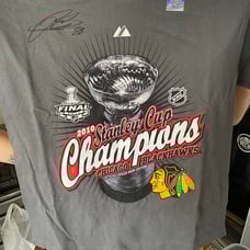 2010 Blackhawk Champ Autographed shirt