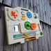 Vintage 80s Walt Disney Child Guidance Musical Busy Box Mickey Mouse baby toy