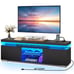 LED TV Stand for 55/60/65 inch Entertainment Center with Power Outlets TV Media