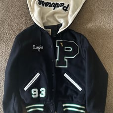 Vtg Dehen 1993 hooded letterman varsity j