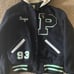 Vtg Dehen 1993 hooded letterman varsity j