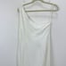 Madewell One Shoulder Midi Dress Linen Blend Lighthouse Minimalist US 10 NWT