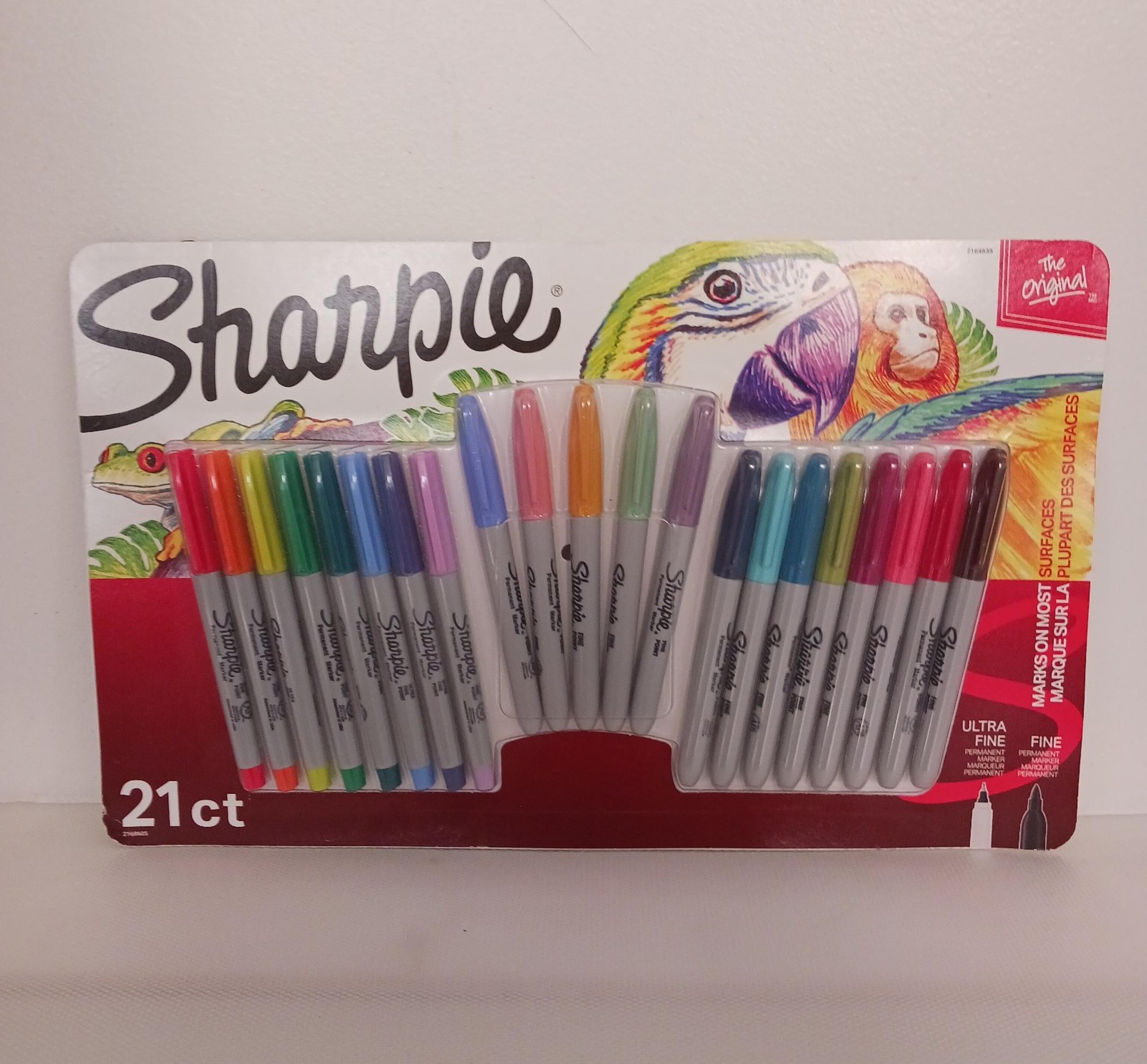 Sharpie Markers 21ct, Fine & Ultra Fine Point, The Original Series, Brand New