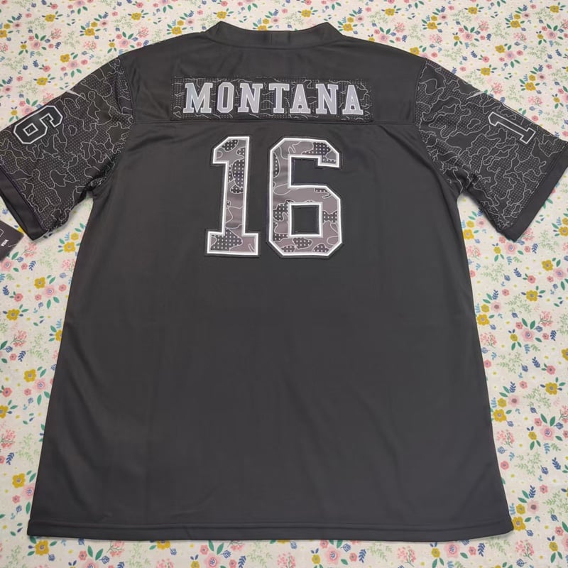 Joe Montana #16 Black Jersey